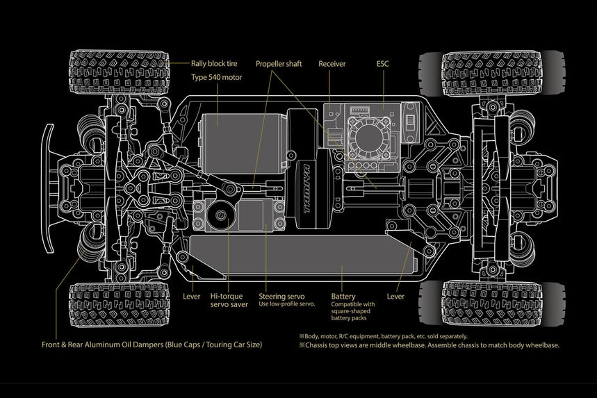 Tamiya 1/10 RC 58738 XM-01 PRO Chassis Kit