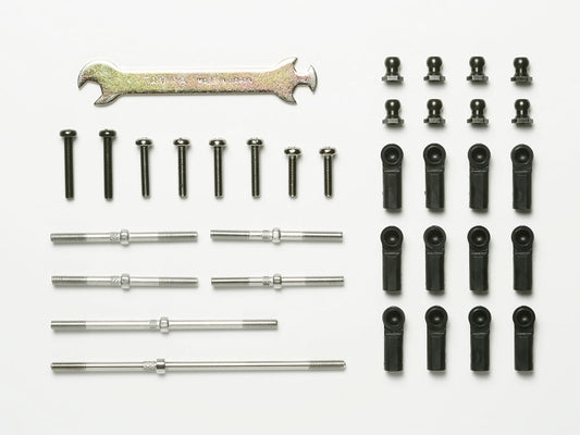 Tamiya Hop-Up Options 53828 DT-02 Turnbuckle Suspension Arm & Tie-Rod Set