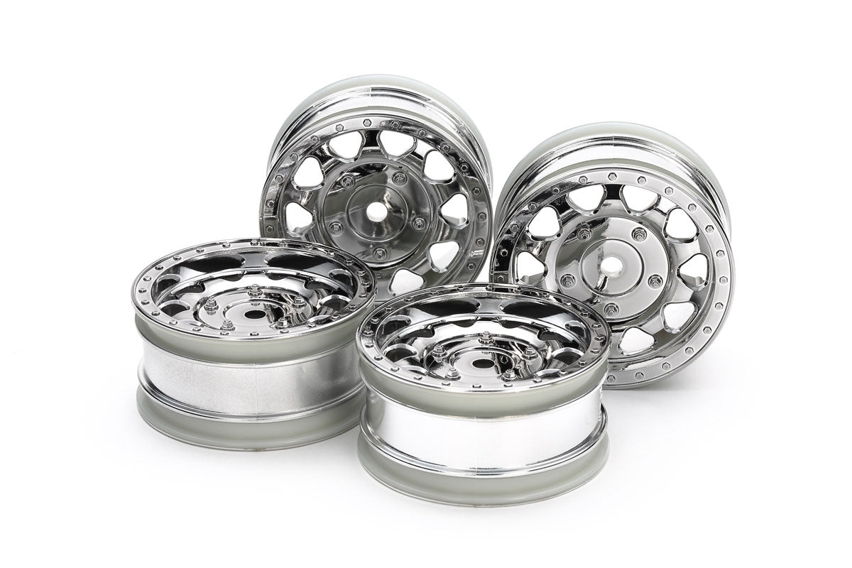 Tamiya Spare Parts 51715 BBX Chrome Plated Wheels