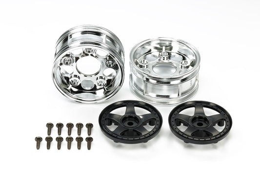 Tamiya Hop-Up Options 54854 Two-Piece 5-Spoke Black Wheels