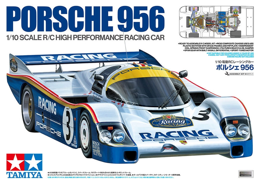 Tamiya 1/10 RC 47508 Porsche 956 Group C Chassis