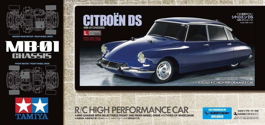 Tamiya 1/10 RC 58734 Citroen DS MB-01 With ESC