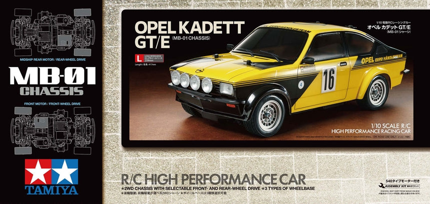 Tamiya 1/10 RC 58729 Opel Kadett GT/E MB-01