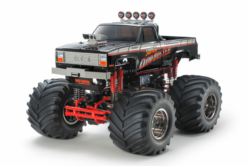 Tamiya 1/10 RC 47432 Super Clod Buster Black Edition 4x4x4 Pick Up Truck