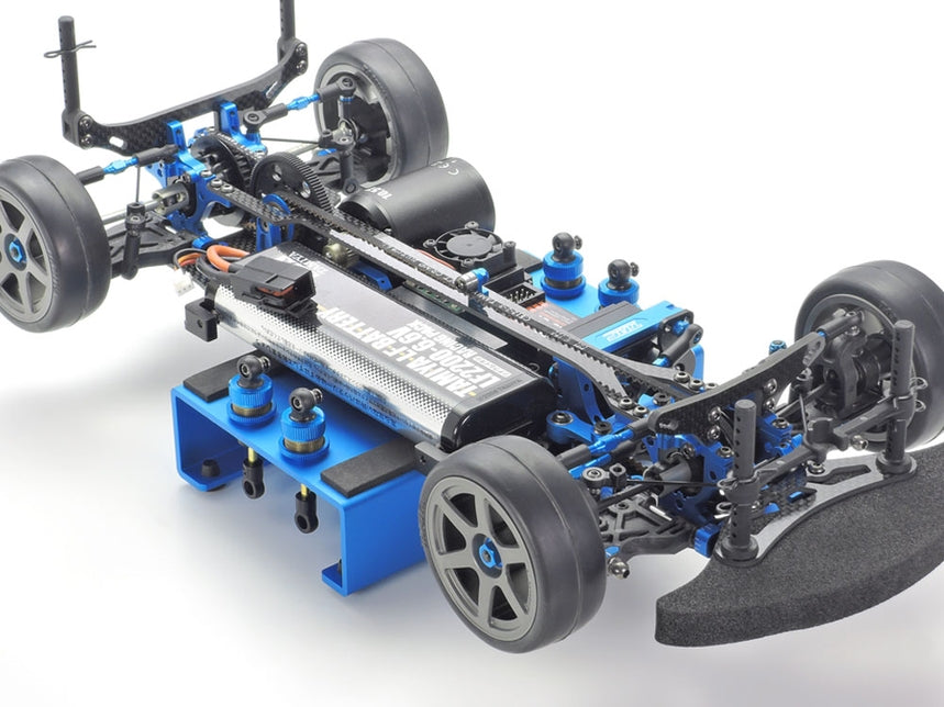 Tamiya 42371 TRF RC Car Aluminum Blue Maintenance Stand