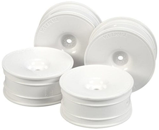 Tamiya Hop-Up Options 53473 Medium-Narrow White Dish Wheels Offset +2