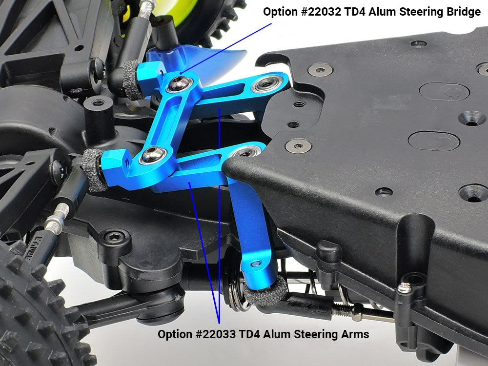 Tamiya Hop-Up Options 22032 TD4 Aluminum Steering Bridge