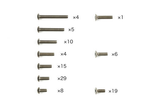 Tamiya Hop-Up Options 47488 XV-02 Titanium Scew Set