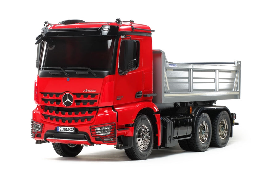 Tamiya 1/14 RC 56361 Mercedes Benz Arocs 3348 Red/Silver Tipper Truck