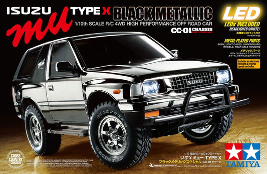 Tamiya 1/10 RC 47383 Isuzu Mu Black Metallic CC-01