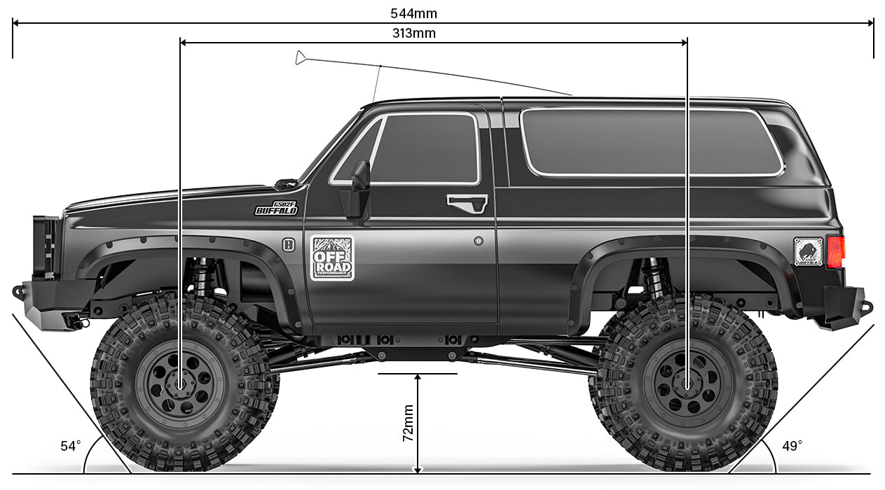 Gmade 1/10 RC GS02F Buffalo TS Crawler RTR twoboxhobbies